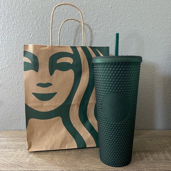 Starbucks Accessories Starbucks Matte Green Studded Tumbler 24oz